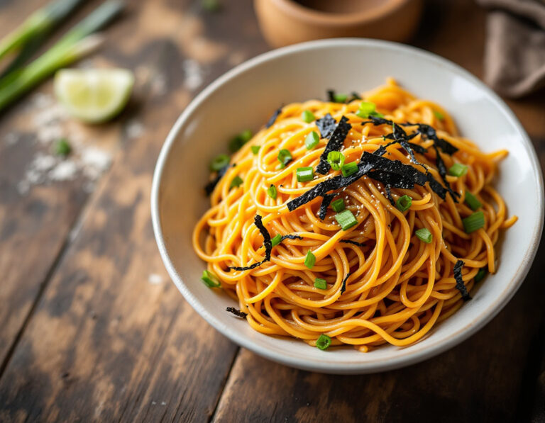 Receta de Pasta Japonesa: Espaguetis con Mentaiko
