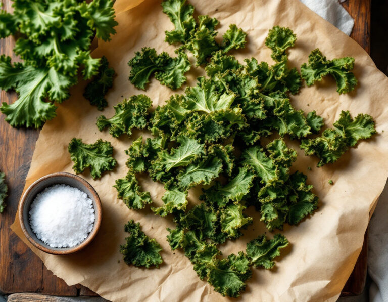 Chips de Kale Crujientes – Snack Saludable al Horno