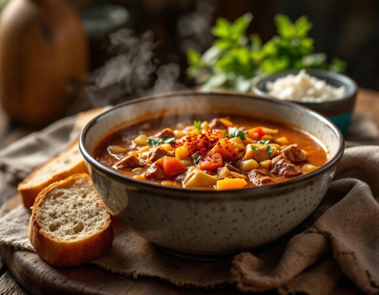 Receta Clásica de Gulash – Reconfortante y Fácil