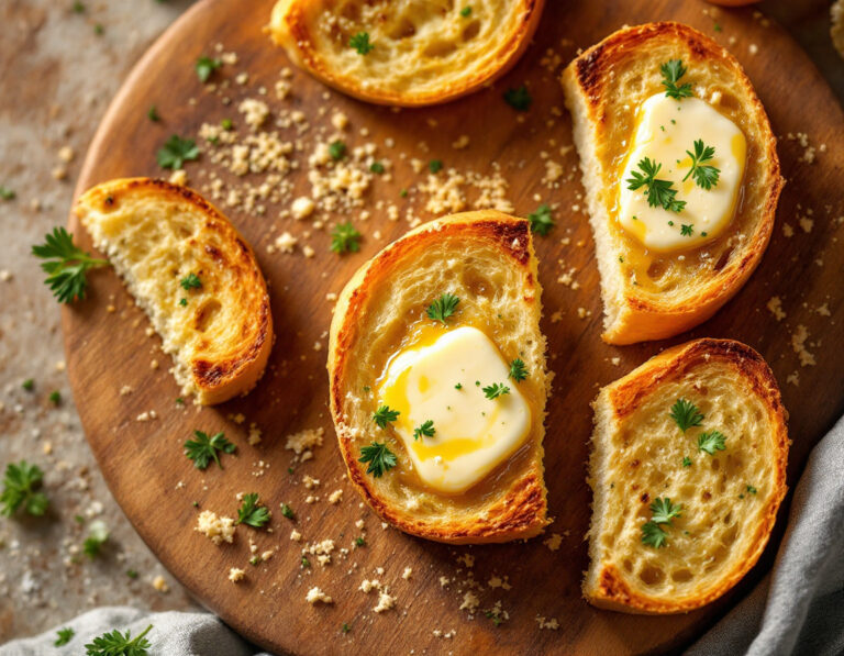 Pan de Ajo Casero en 30 Min – Receta Fácil (Vegano)