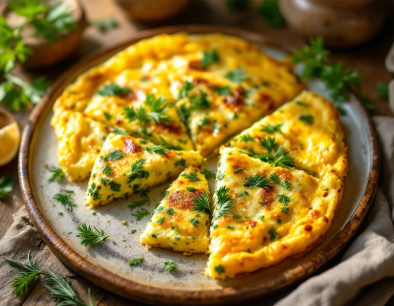 Receta de Kuku – Tortilla Persa de Hierbas Auténtica