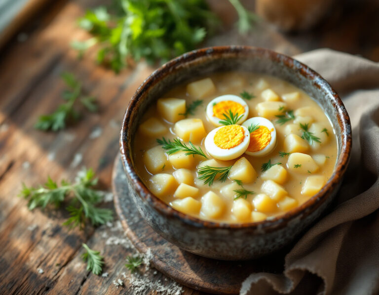 Receta de Kulajda – Auténtica sopa de patatas bohemia