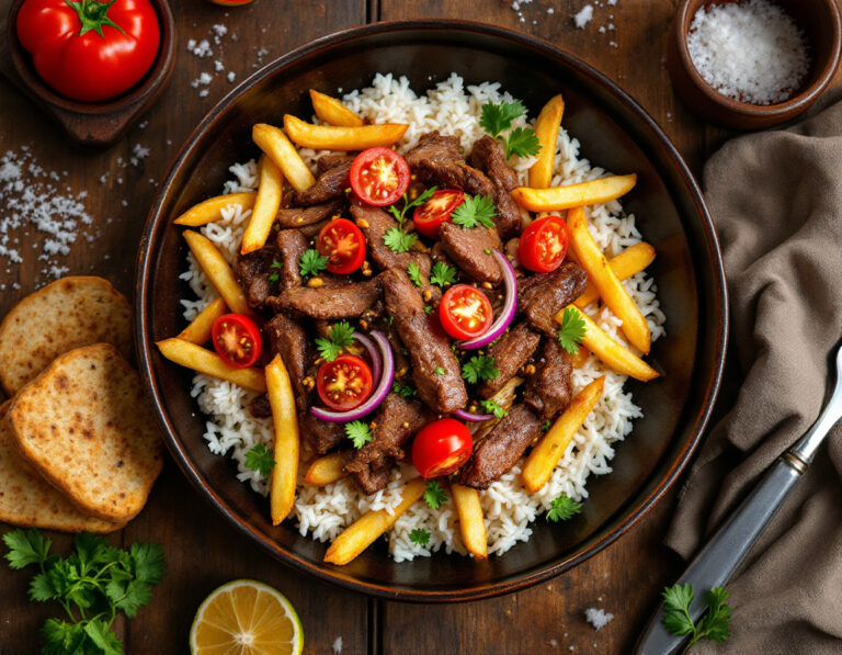 Receta de Lomo Saltado – Carne de Res Peruana con Papas Fritas