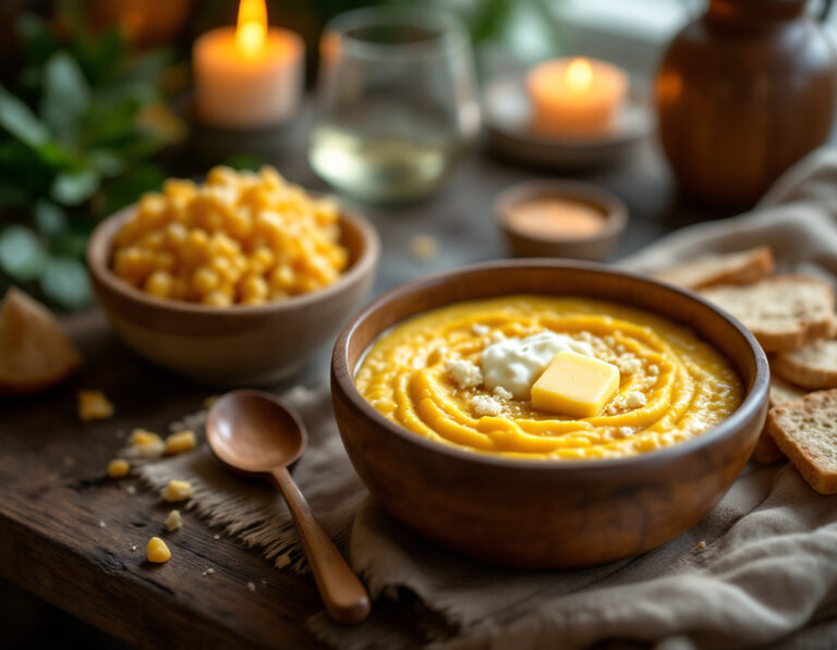 Receta Auténtica de Mămăligă – Polenta Rumana Tradicional