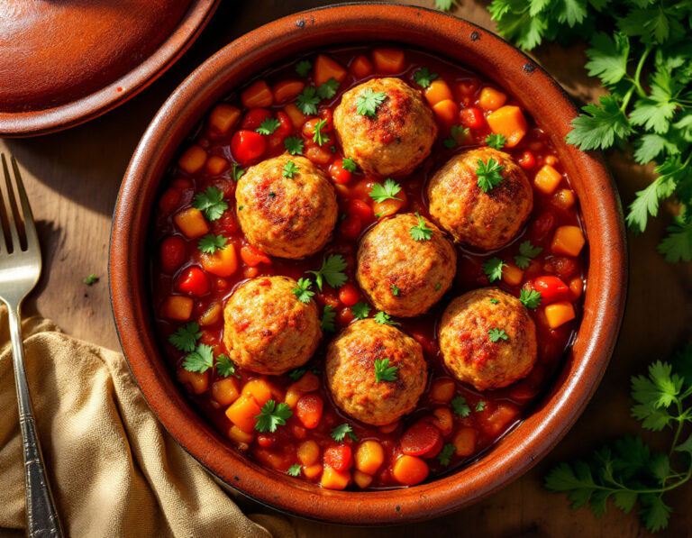 Receta Marroquí de Kefta – Albóndigas de Carne Picada Especiadas