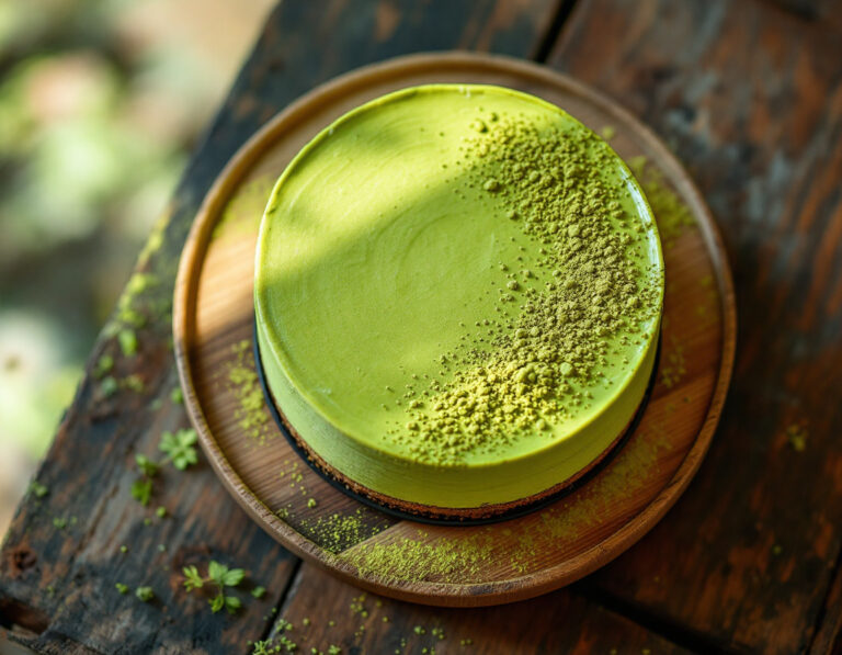 Receta de Matcha: Cheesecake Cremoso de Matcha sin Horno