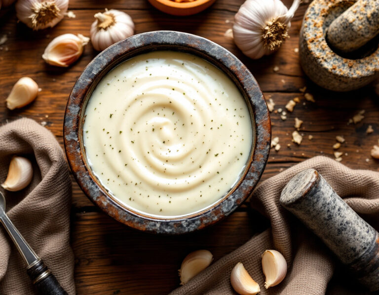 Mujdei Recipe – Authentic Romanian Garlic Sauce