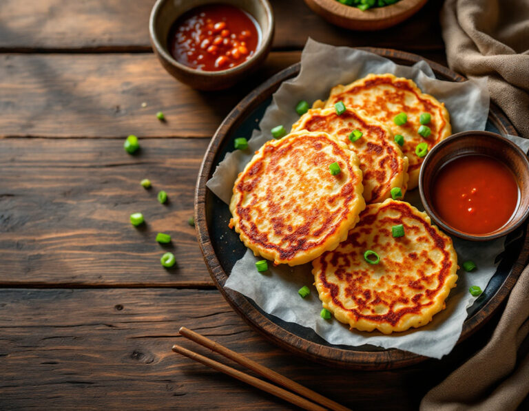 Tortitas Coreanas de Judías Mungo (Nokdu-jeon) Receta