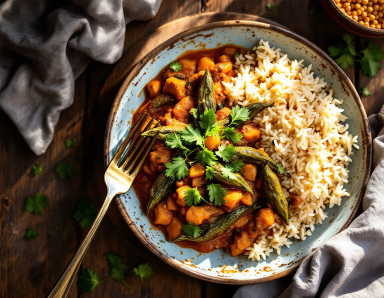 Receta Auténtica de Curry de Okra – Bhindi Masala