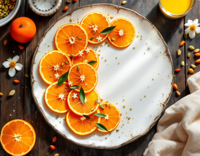 Gajos de Naranja con Agua de Azahar Receta | Marroquí