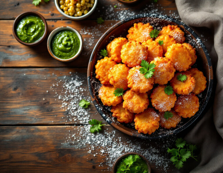 Receta de Pakoras Crujientes – Fritters Indios de Verduras