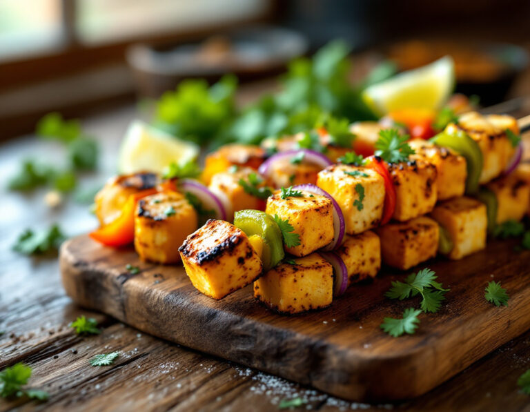 Receta de Paneer Tikka – Queso indio auténtico a la parrilla