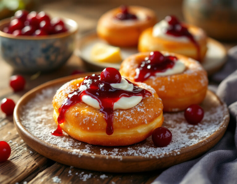 Receta de Papanași – Buñuelos de Requesón Rumanos con Nata