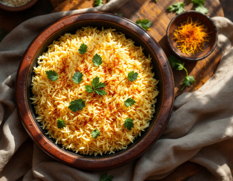 Receta de Arroz Persa – Tahdig con Costra Perfecta