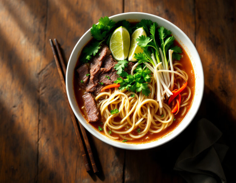 Receta Auténtica de Pho Bo – Sopa de Fideos Vietnamita