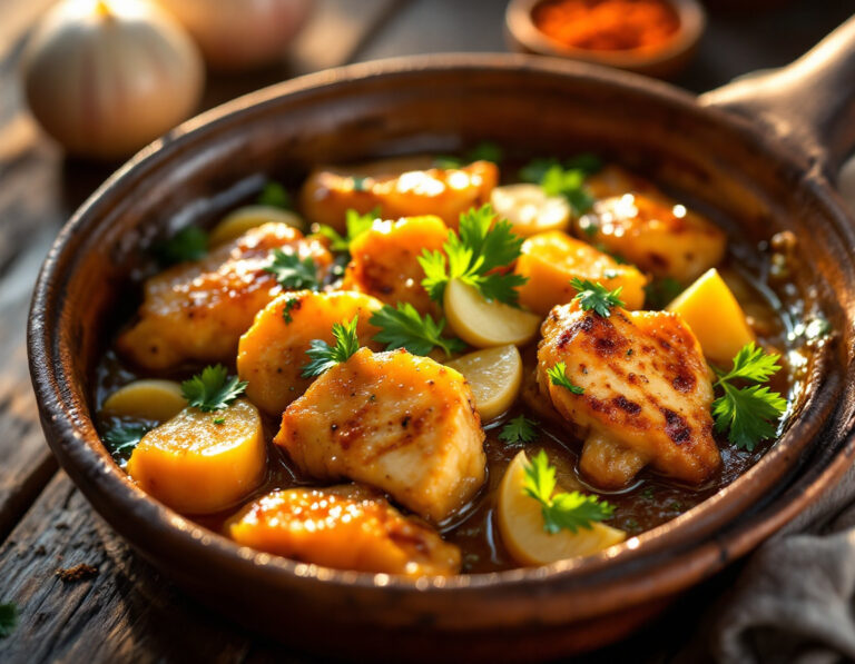 Pollo al Ajillo – Receta española de pollo al ajo
