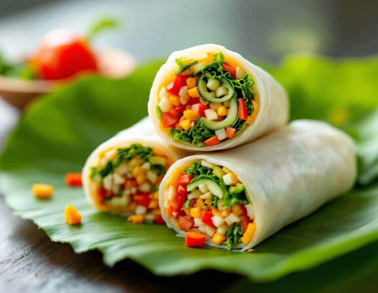 Receta de Popiah: Rollitos Frescos de Primavera de Malasia