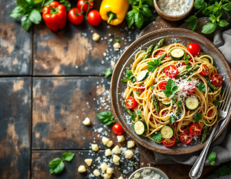 Receta de Pasta Primavera – Pasta de Primavera con Verduras