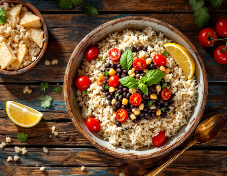 Arroz con Frijoles y Tomates – Receta Brasileña