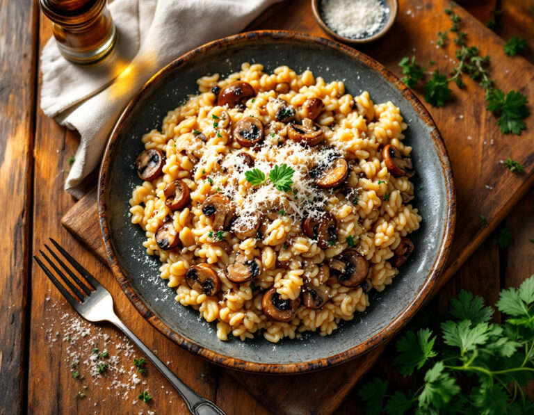 Receta de Risotto con Setas – Cremoso Risotto Italiano