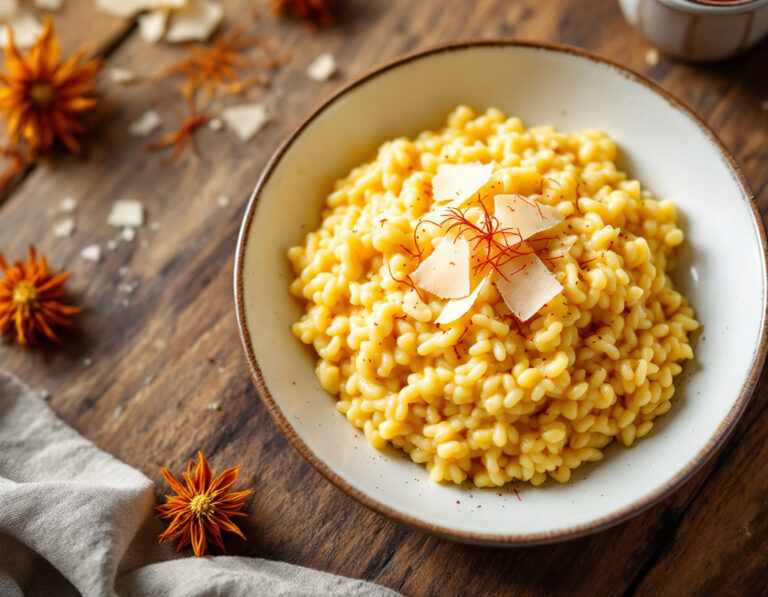 Receta de Risotto Zafferano – Risotto Cremoso al Azafrán