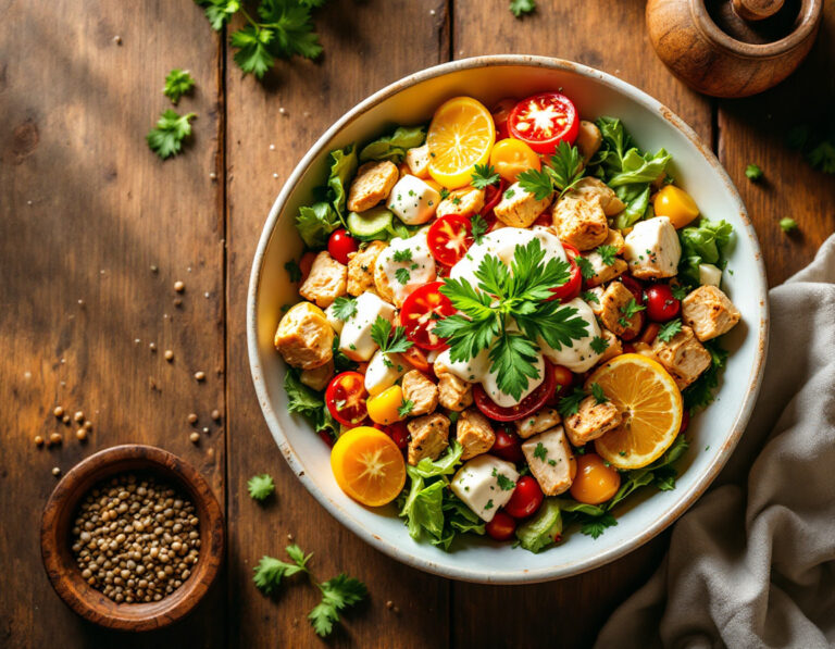 Receta de Salpicão – Ensalada Brasileña con Pollo Ahumado