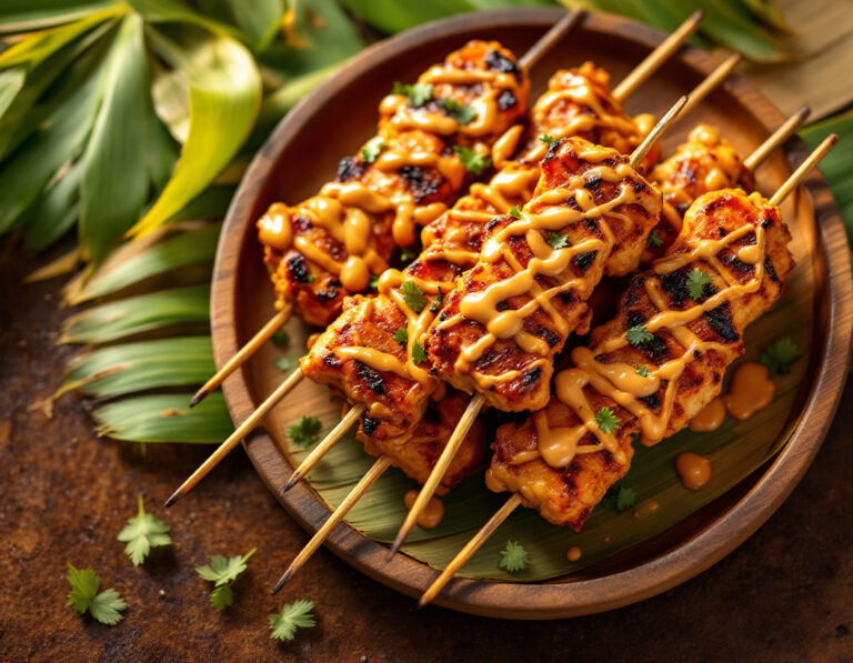 Receta de Pinchos Satay – Estilo Tailandés Auténtico