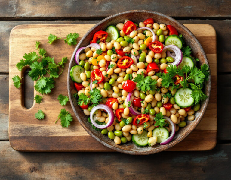 Ensalada serbia de judías – Prebranac Salata
