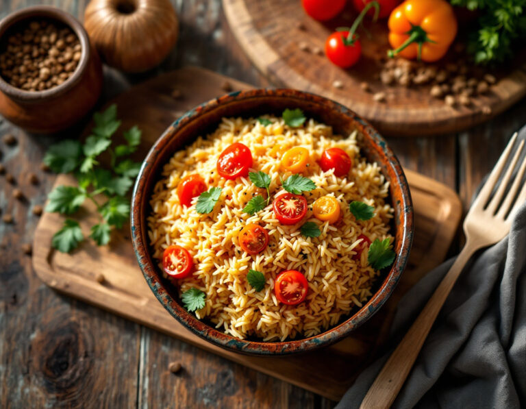 Arroz frito serbio – Đuvečreis tradicional