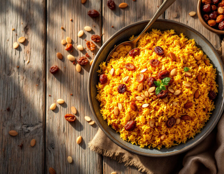 Receta de Shirin Polo – Arroz Persa Dulce