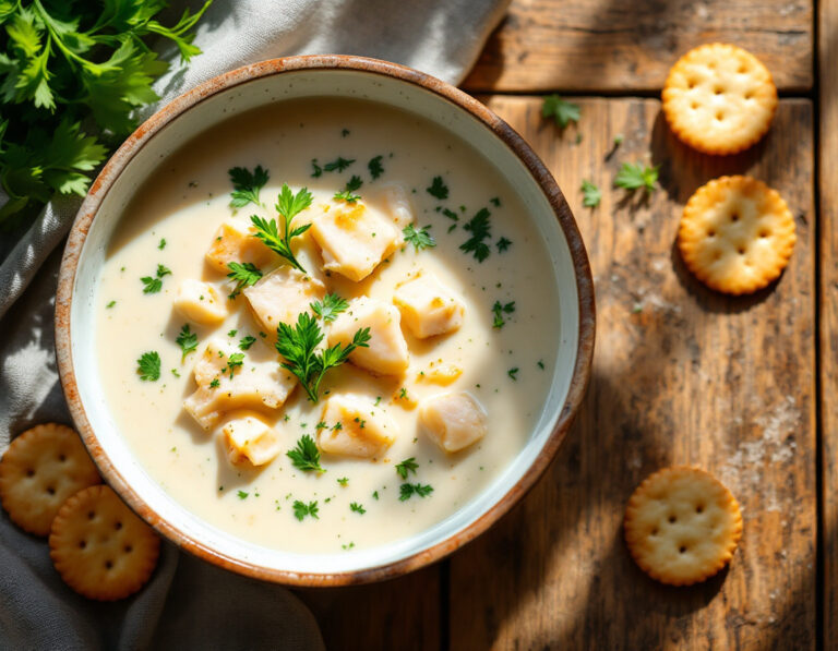 Receta de Smoked Haddock Chowder – Estilo Cremoso de Nueva Inglaterra