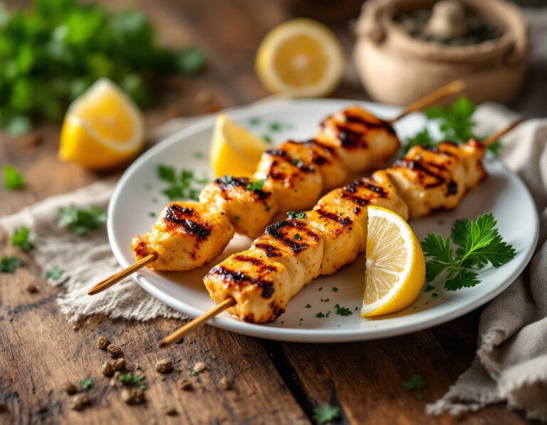Souvlaki Chicken Recipe – Marinated Greek Skewers