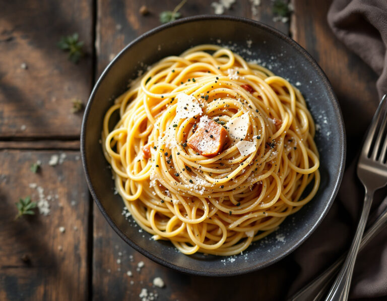 Receta de Spaghetti alla Carbonara – Original italiana
