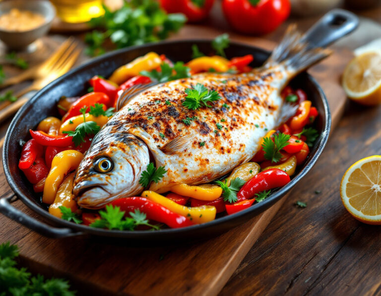 Receta de Sartén de Pescado Española – Auténtica Sartén de Pescado