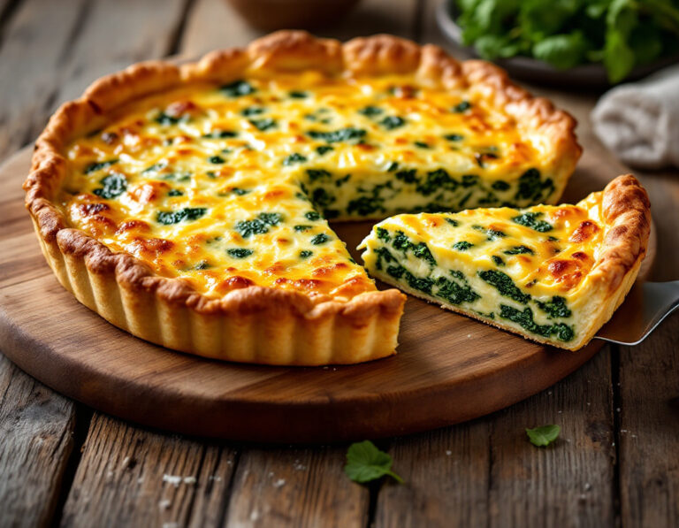 Receta de Tarta Suiza de Espinacas – Quiche Suizo Auténtico con Espinacas