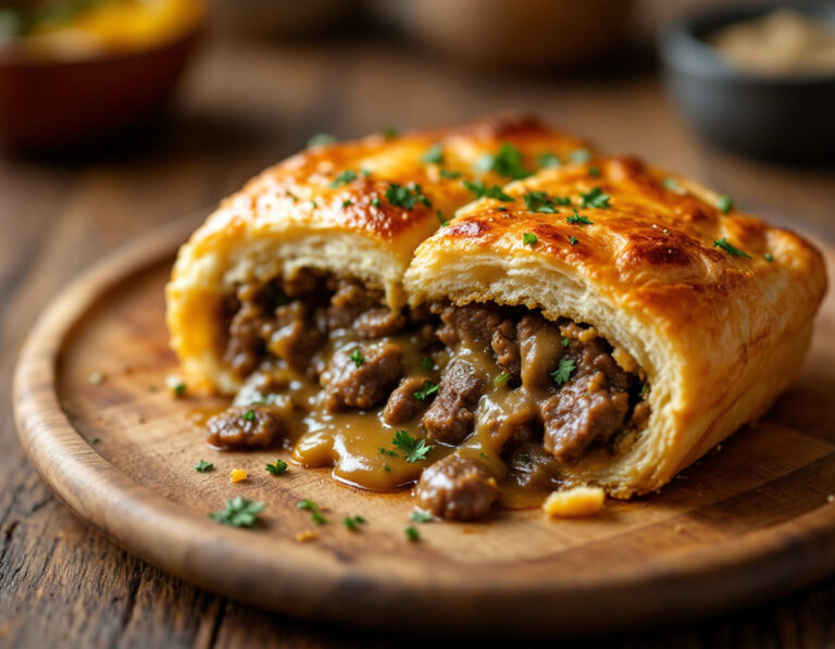 Steak Bake – El Clásico Británico de Hojaldre con Carne