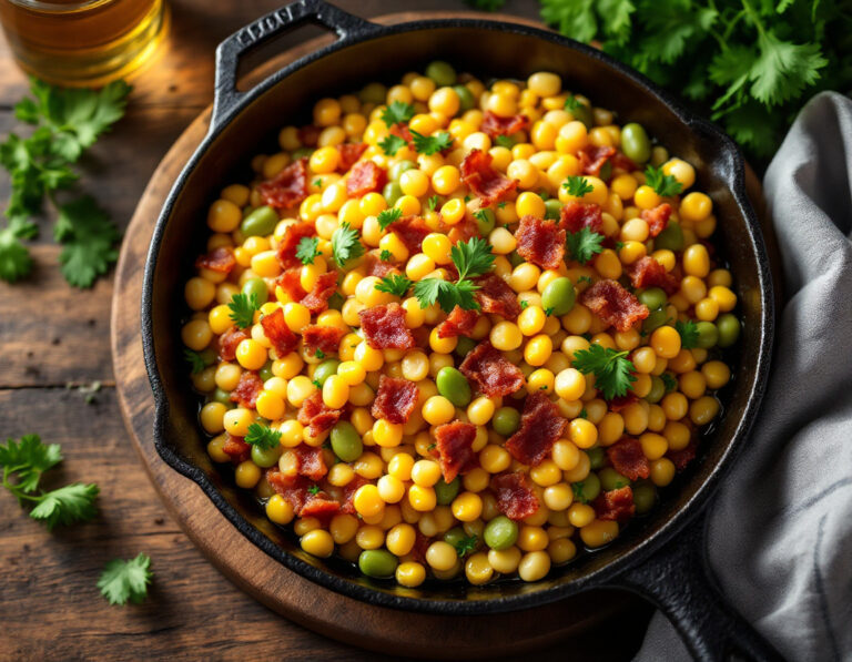 Receta de Succotash – Guiso Americano Clásico de Maíz y Judías