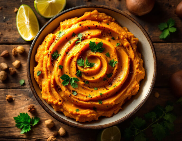 Sweet Potato Mash with Lime and Warm Spices Recipe