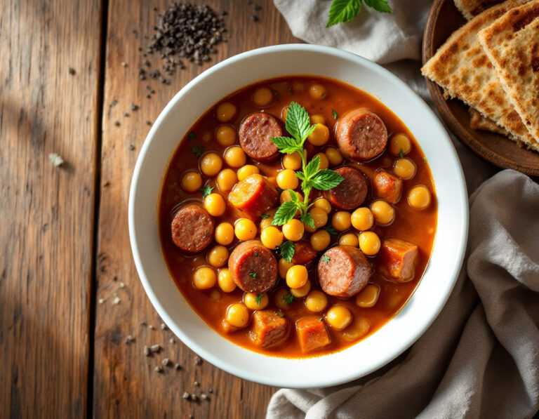 Receta Siria de Guiso de Salchichas – Nahit ma Nakanek