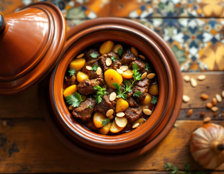 Tagine de cordero con membrillos – Receta marroquí