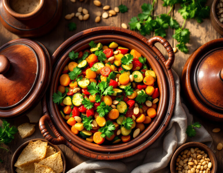 Receta Auténtica de Tajín – Estofado Marroquí de Verduras