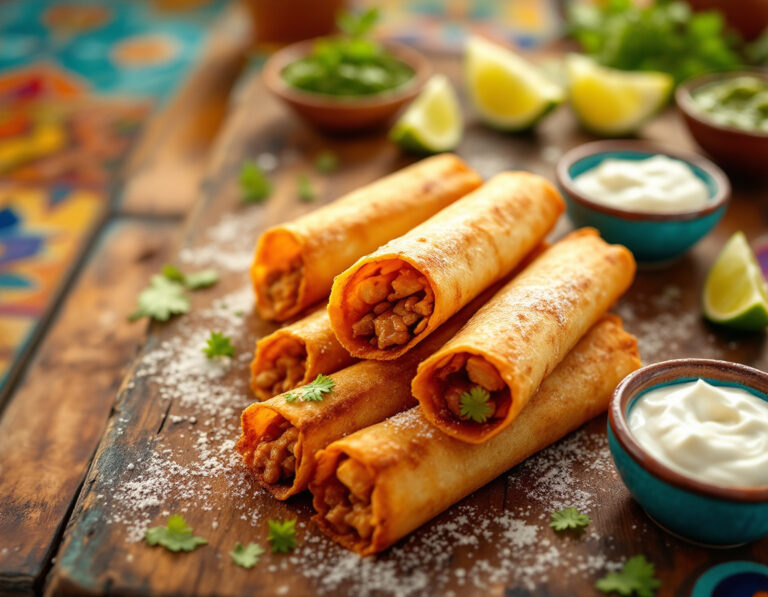 Receta de Taquitos – Rollitos Mexicanos Crujientes