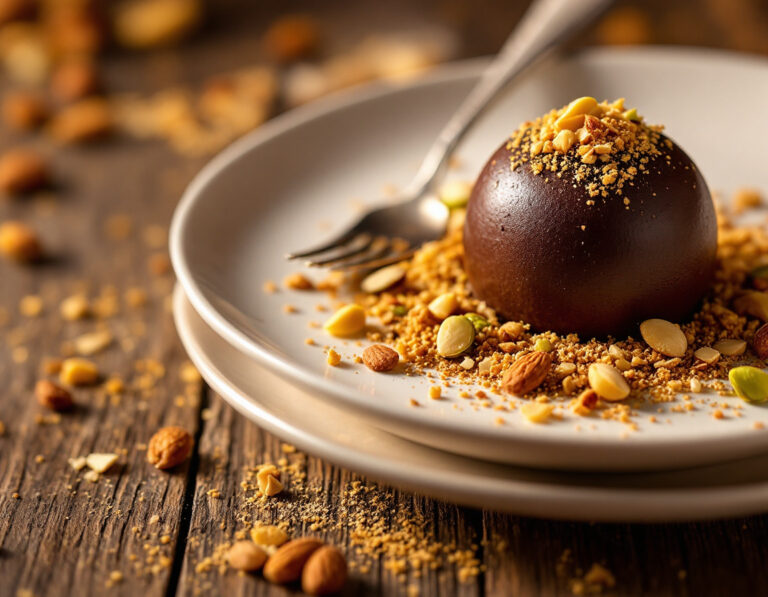 Tartufo con almendras caramelizadas – Inspiración egipcia