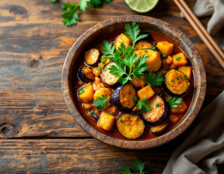 Curry Thai de Berenjenas – Receta Auténtica