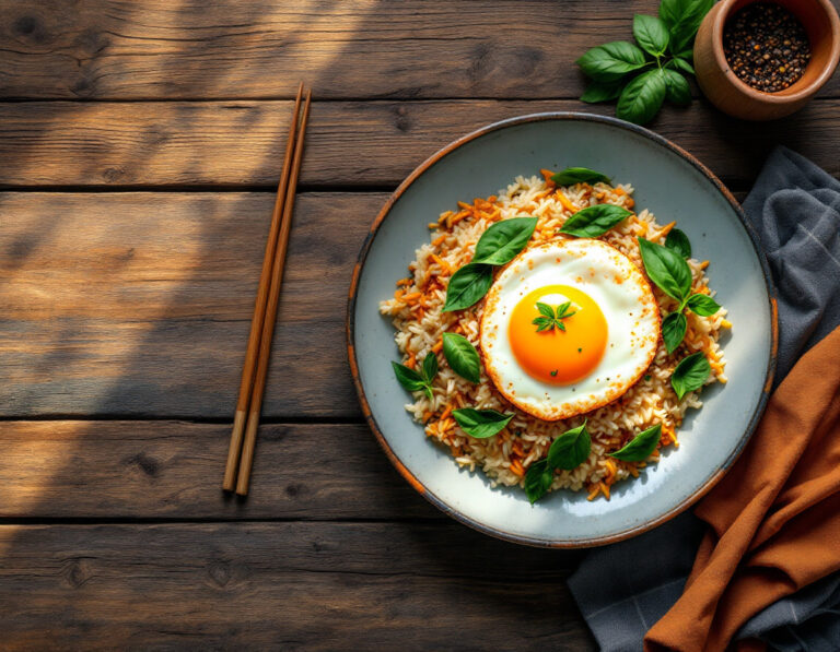Arroz Frito con Albahaca Tailandesa – Khao Pad Kra Pao