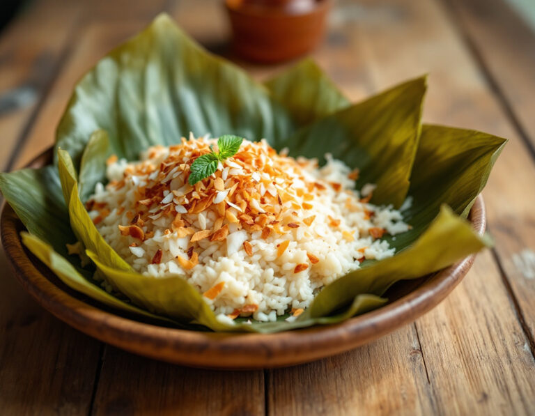 Postre Tailandés de Coco – Khao Tom Mad Auténtico