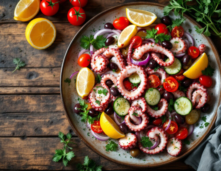 Receta Croata de Pulpo – Ensalada Auténtica de Hobotnica