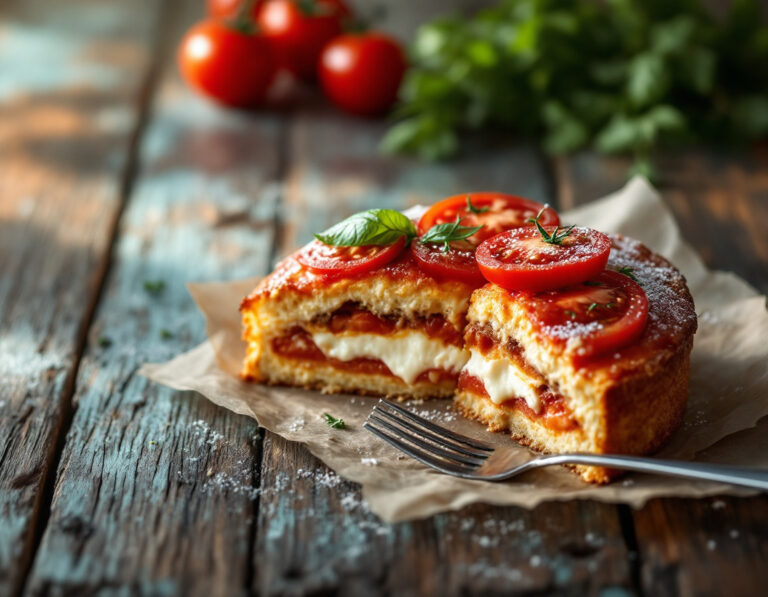 Torta de Tomate y Mozzarella – Receta de Pastel Salado Brasileño