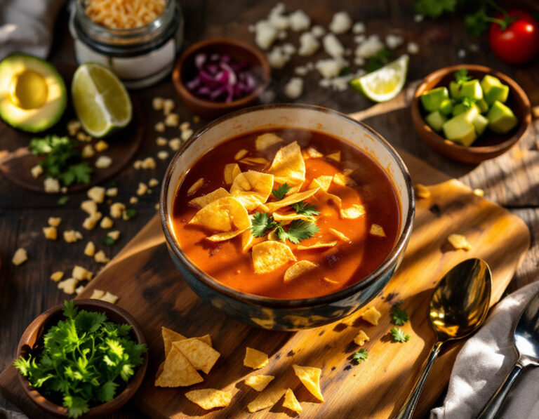 Sopa de Tortilla – Receta Auténtica Mexicana
