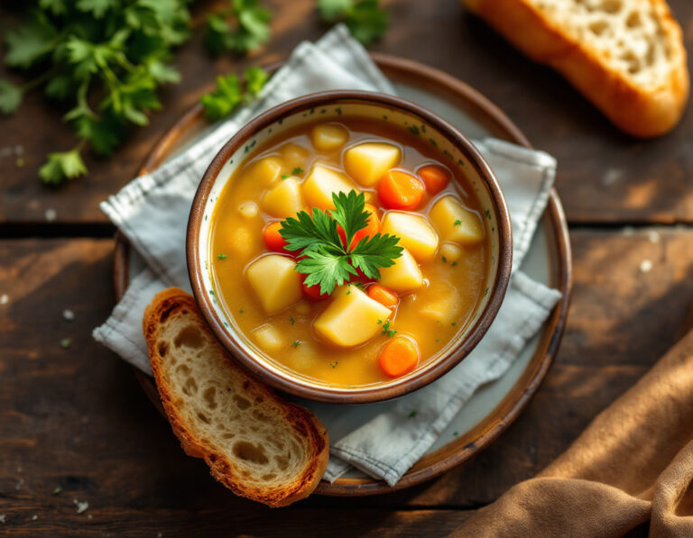Hungarian Potato Soup Recipe - Krumplilevés